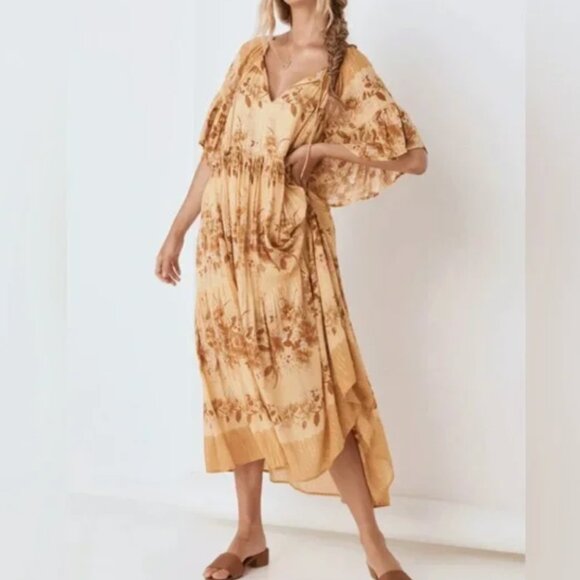 Spell Dresses & Skirts - SPELL Coco Lei Mumu Maxi Caramel Dress size small